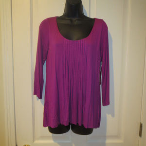NWT Velvet by Graham Spencer 3/4 Sleeve Top size S